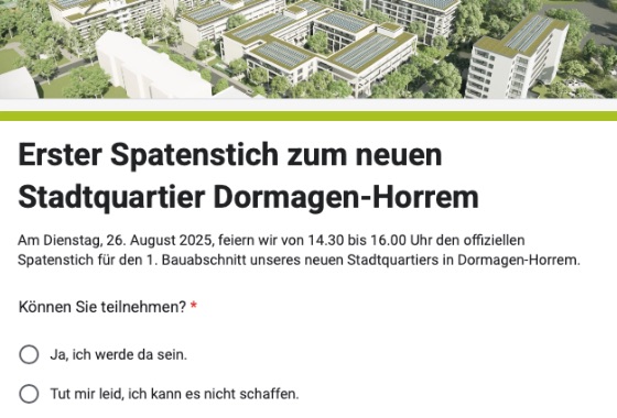 Seien Sie dabei – jetzt online anmelden!