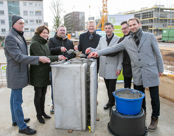 Baugenossenschaft Dormagen Grundsteinlegung Baugenossenschaft Dormagen Grundsteinlegung